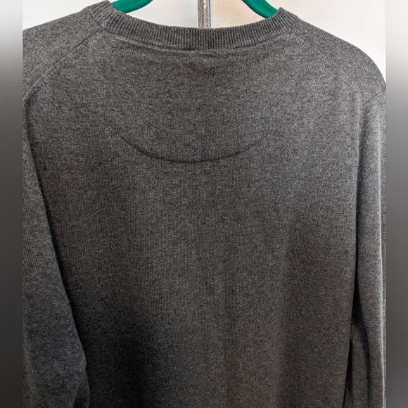 Nordstrom, Men's Cashmere sweater, Medium, charcoal gray - Picture 5 of 8